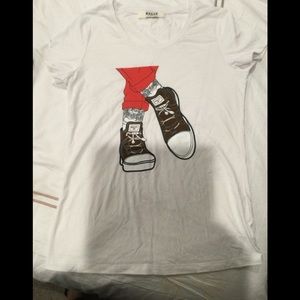 Bally Switzerland Tee Shirt, Size USA 38